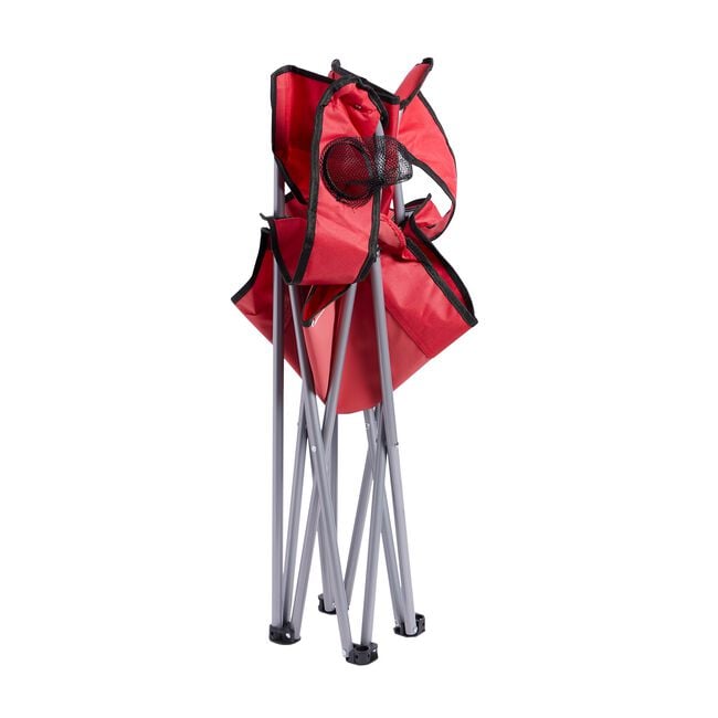 FOLDING ARMCHAIR With Cupholder - Red
