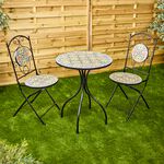 Pedra Mosaic 3 Piece Bistro Set