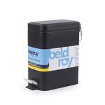 BELDRAY 5 LITRE BLACK SOFT-Close Pedal Bin