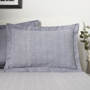Finley Oxford Pillowcase Pair - Navy