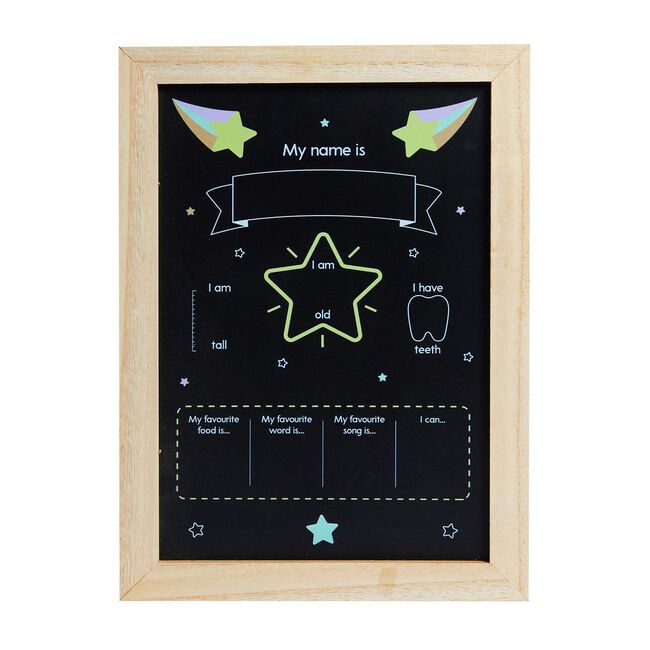First Steps Baby Milestone Chalk Board