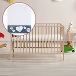 Clair De Lune White Cot Fitted Sheet - 2 Pack