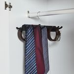 Skinny Velvet Black Tie & Belt Hanger