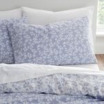 BIANCA SINGLE DUVET COVER Shadow Leaves Blue
