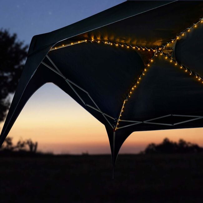 160 LED Solar Warm White Gazebo Lights