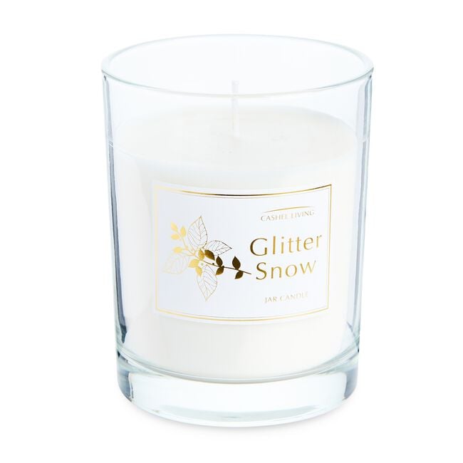 Cashel Living Glitter Snow Candle Jar