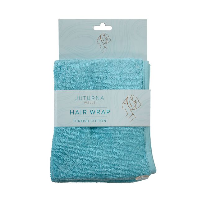 TURKISH COTTON SUPERSOFT AQUA Hair Wrap
