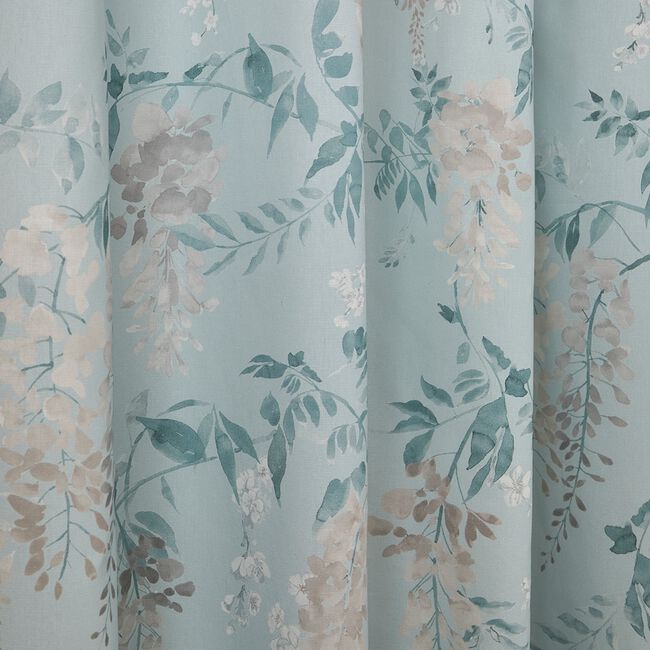 DREAMS AND DRAPES WISTERIA DUCK EGG 66x54 Curtain