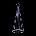 1.5M Outdoor Light Up Christmas Tree Silhouette