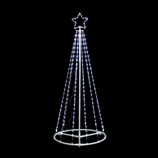 1.5M Outdoor Light Up Christmas Tree Silhouette