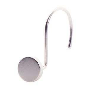 12 PACK FLAT HEAD NICKEL Shower Hooks 
