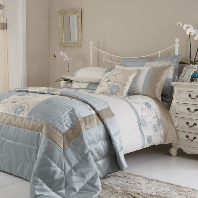 Alicia Duvet Set Home More Alicia Duvet Set Duck Egg 053124 Nicole Day 5055184953296