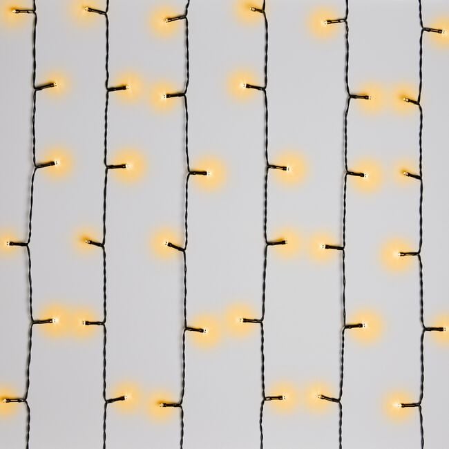 200 WARM WHITE Outdoor Led Timer Lights