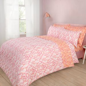 Jazmine Bedspread 200cm x 220cm - Pink/Coral