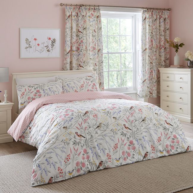 DOUBLE DUVET COVER Dreams & Drapes Caraway Pink