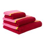 COLOUR BLOCK  BERRY Bath Sheet