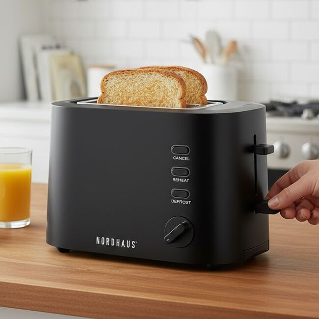 Nordhaus Essence Black 2 Slice Toaster