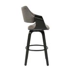 BECKETT Barstool Woven Grey