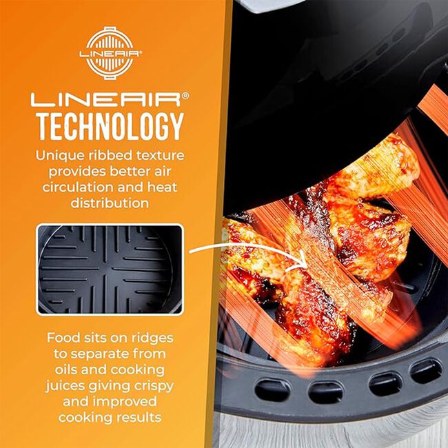 Tower Black Round Foldable Air Fryer Trays -2 Pack