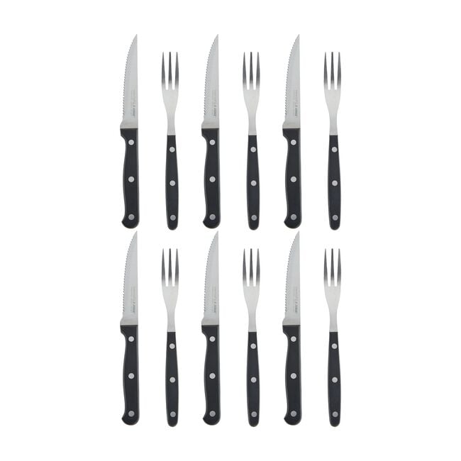 Judge Steak Knife & Fork Set - 12 Piece