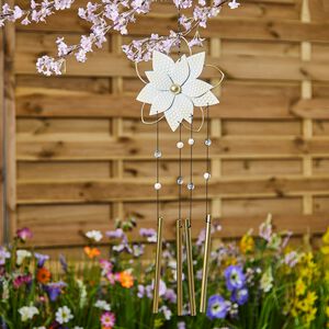 White Flower Wind Chime