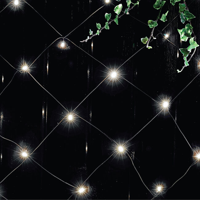 105 White/Blue LED Solar Net Lights