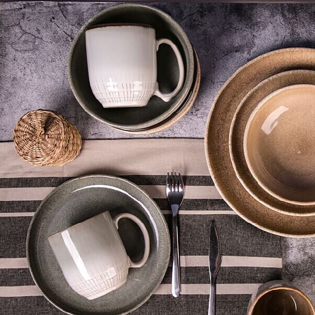 Heritage Textured Mug - Sage