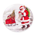 Love Christmas Frosty Santa Large Plate 