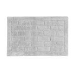 COTTON BRICK DOVE GREY 50x80 Bath Mat