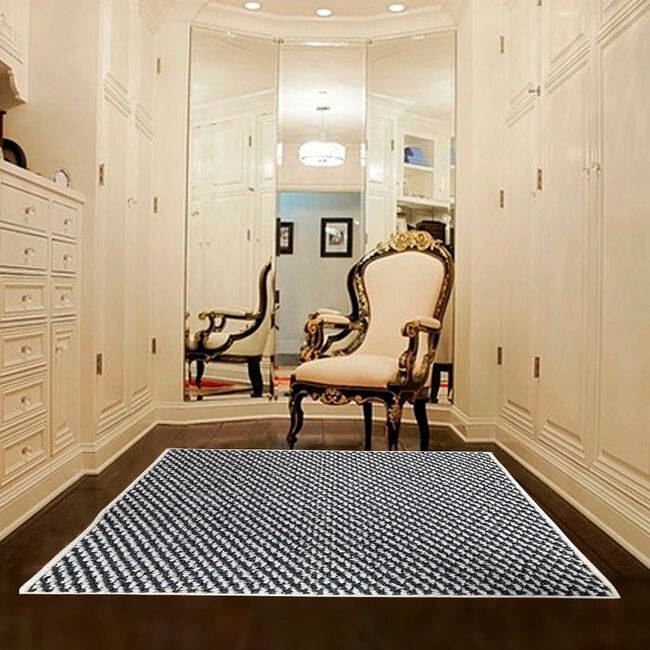 Sahara Doormat 60x110cm - Ivory & Charcoal