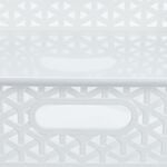 Geometric 6.5L White Storage Basket