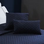 Quilted Velvet Cushion 30cm x 50cm - Navy