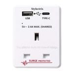 Stylectrix Type-A & Type-C Travel Adaptor Plug