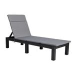Reclining Sun Lounger with Grey Cushion