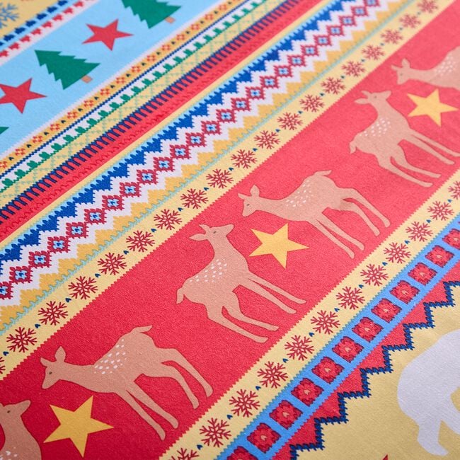 SINGLE DUVET COVER Festive Fairisle