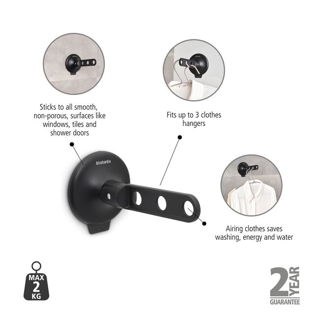 Brabantia Clothes Hanger with Suction Cup