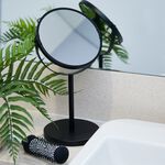 Visage Black 5X Round Cosmetic Mirror