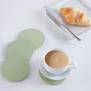 Reversible Round Herringbone Coasters 4 Pack 