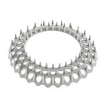 Vanity Sink Plug Hair Catcher 6 Pack
