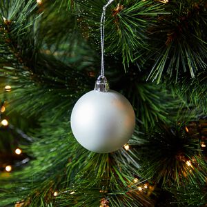 Silver Bauble Set - 20 Pack