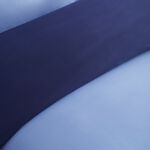 JUNIOR DUVET COVER Luxury Percale Cornflower/Navy