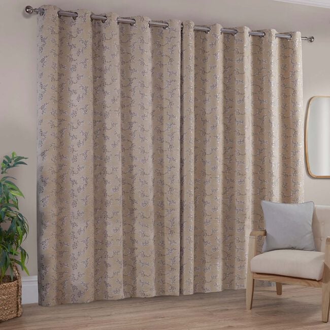 MAY BLOSSOM NATURAL 66x54 Curtain