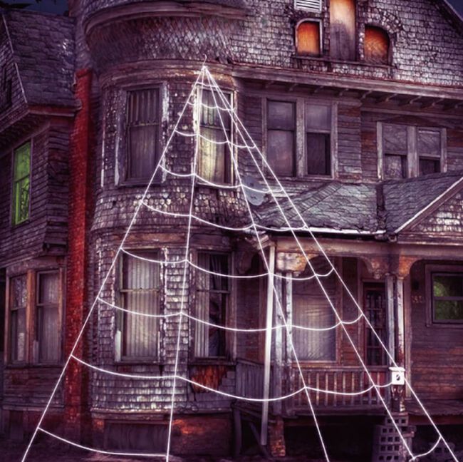 Halloween Giant Outdoor Spider Web Decoration