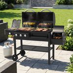 Mastercook Dual Function Gas & Charcoal Smoker BBQ