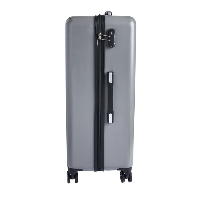 Large Lightweight Hardshell Luggage - Silver Grey