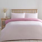 JUNIOR DUVET COVER Luxury Percale Blush Pink/Rose Pink