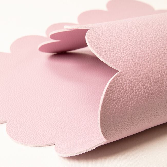 SCALLOP LEATHER Lilac Placemat