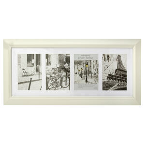 5x7 COLLAGE 4 WINDOWS SIMPLY CREAM Photo Frame