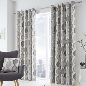 FUSION LENNOX GREY 66X54 Curtain 