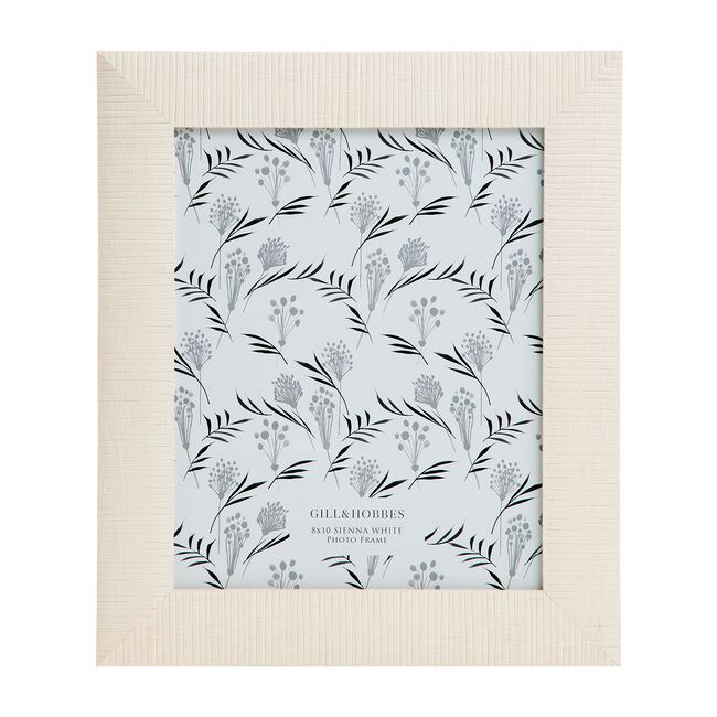 8x10 SIENNA WHITE Photo Frame